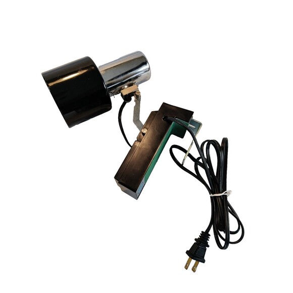 Vintage Black Electric Portable Lamp Adjustable E58113-Tested Works!-Light - Picture 4 of 10